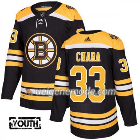 Kinder Eishockey Boston Bruins Trikot Zdeno Chara 33 Adidas 2017-2018 Schwarz Authentic
